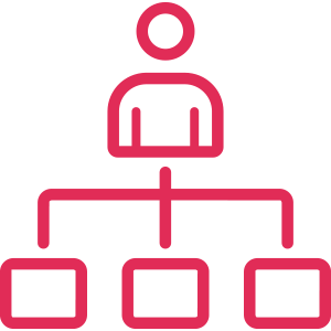 Segmentation and positioning icon